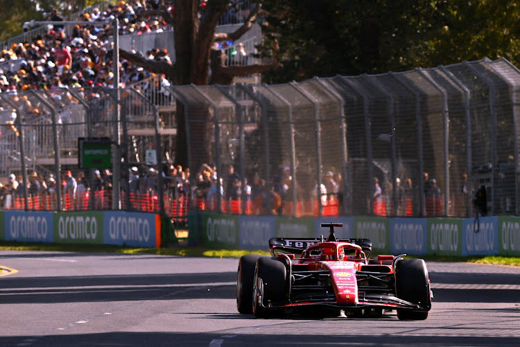 Leclerc was quickest in P2 with his teammate Carlos Sainz third.