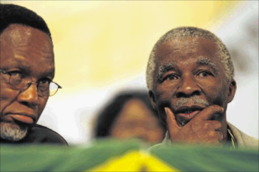 Embarrassing: Former president Thabo Mbeki and Deputy President Kgalema Motlanthe often have their names mispronounced and mis-spelt. Photo: Muntu Vilakazi