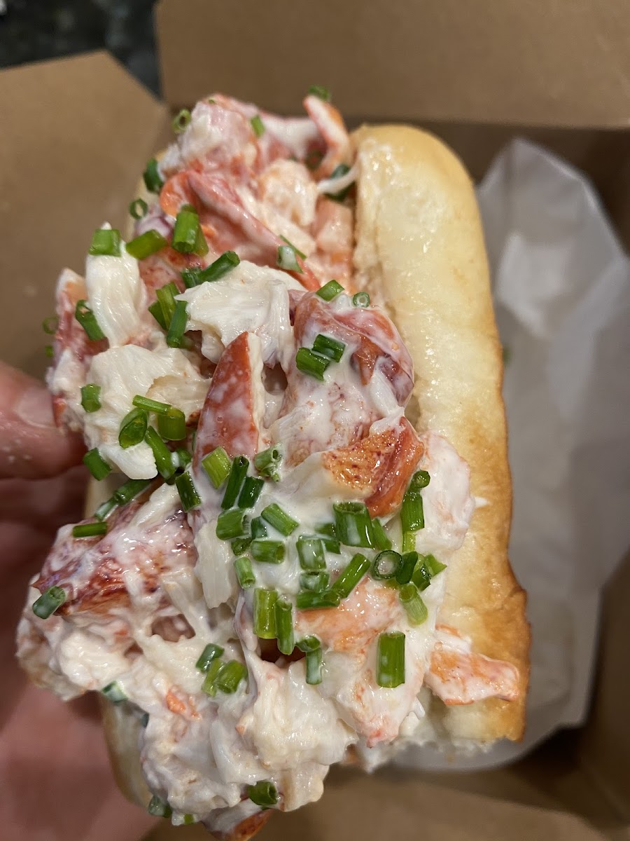 Maine lobster roll gluten free!