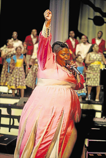 ANOINTED VOICE: East London singer Nobathembu is in East London today to record her first live DVD. The recording starts at 6pm at the Guild Theatre Picture: VELI NHLAPO