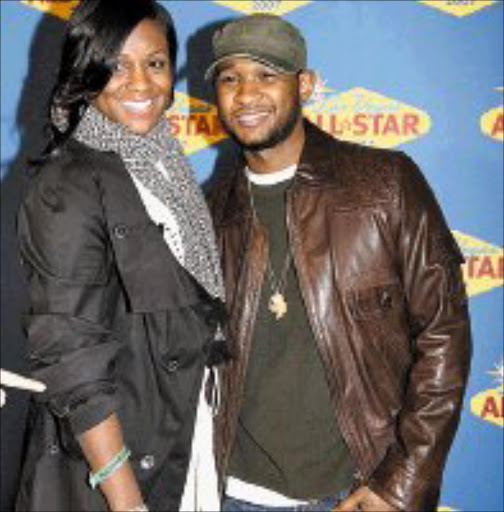 NIPPED NUPTIALS: Usher and Tameka Foster. 30/07/07. © Unknown.