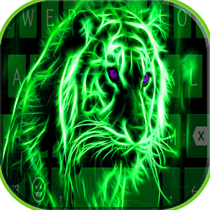 Download Neon Tiger Keyboard Theme For PC Windows and Mac