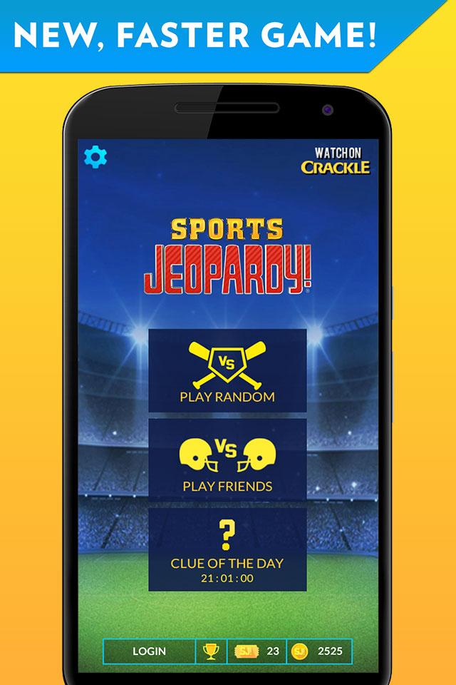 Android application Sports Jeopardy! screenshort