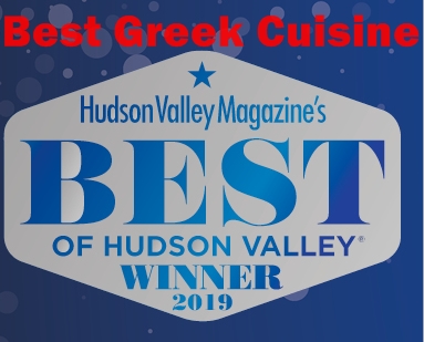 "Best Greek Cuisine"
Hudson Valley Magazine
