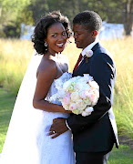 Rosette and Lunga Ncwana's wedding at Boschendal Wine Estate in Franchoek in 2015./ ESA ALEXANDER