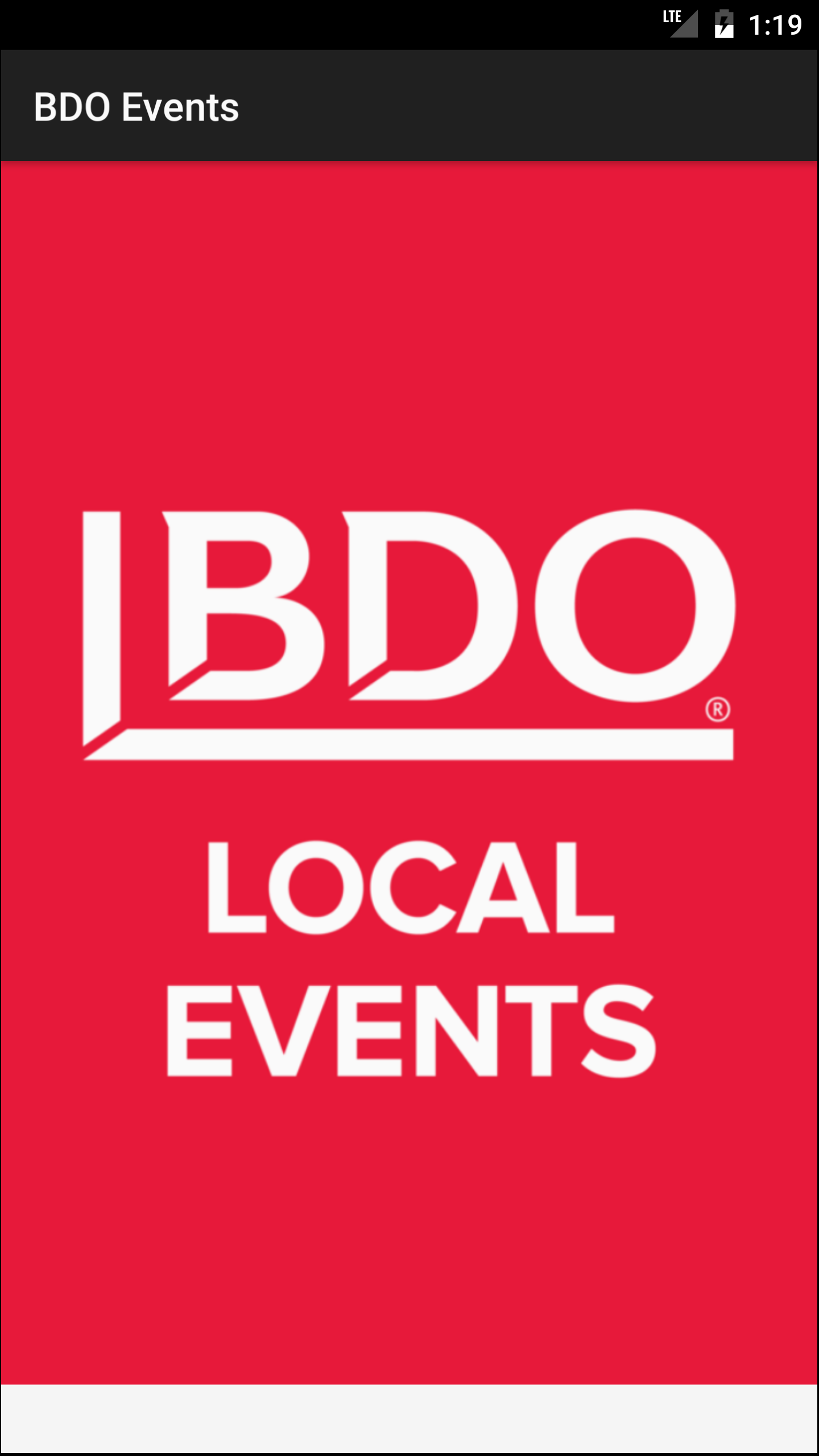 Android application BDO USA Local Events screenshort