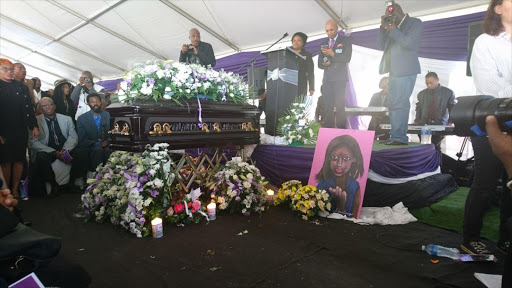 Mourners attend funeral of Ontlametse Phalatse. Picture Credit: Boikhutso Ntsoko