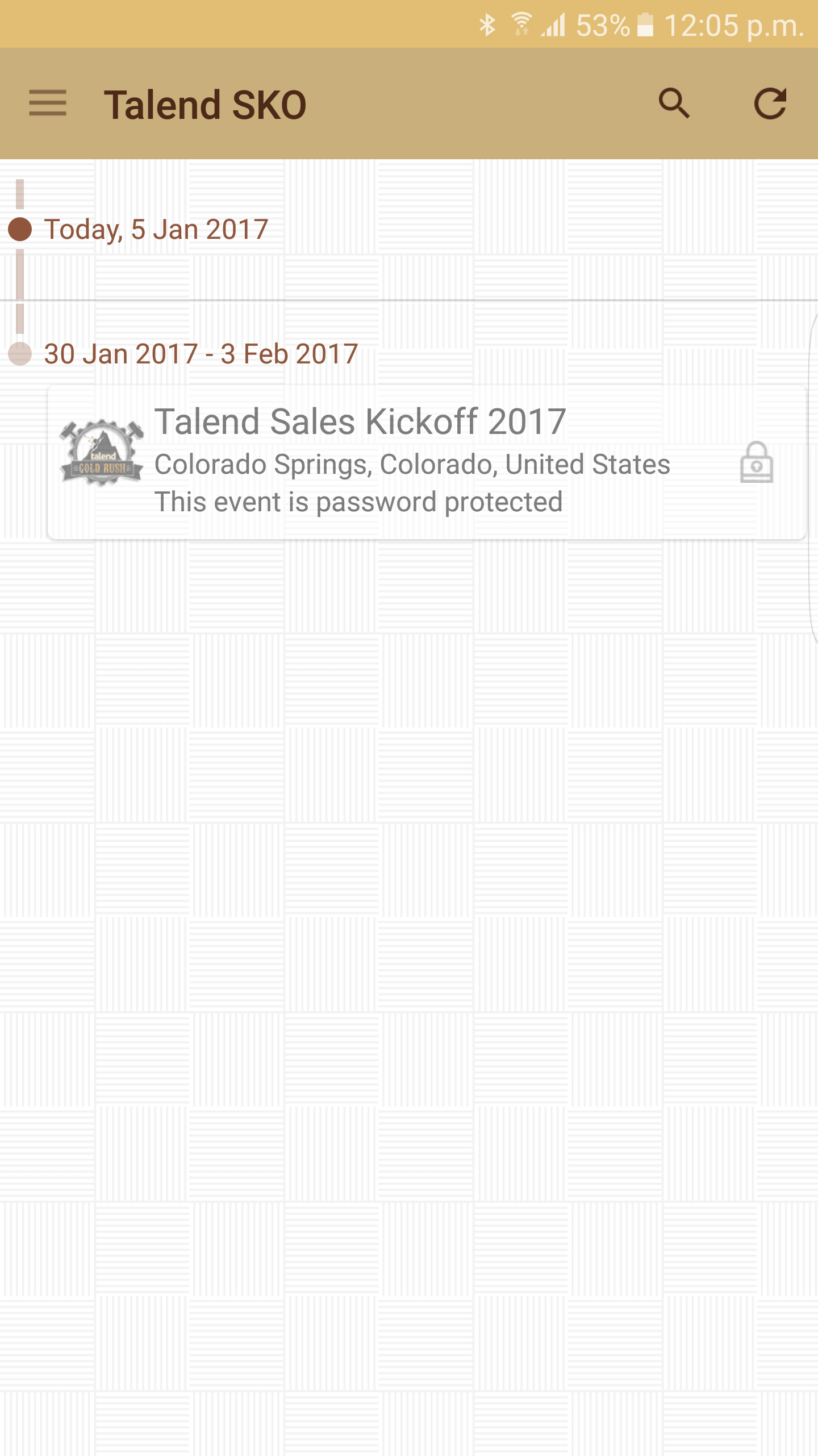Android application Talend Sales Kick Off 2017 screenshort