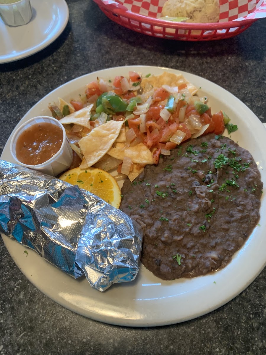 Breakfast Migas without eggs or tofu