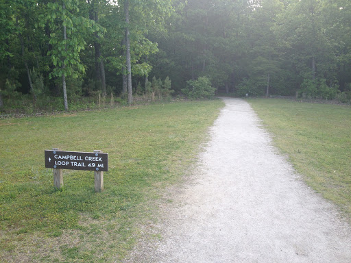 Raven Rock Park: Campbell Creek Loop Trail Entrance Sign