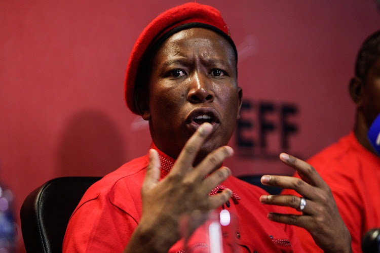 EFF leader Julius Malema. Picture: ALAISTER RUSSELL