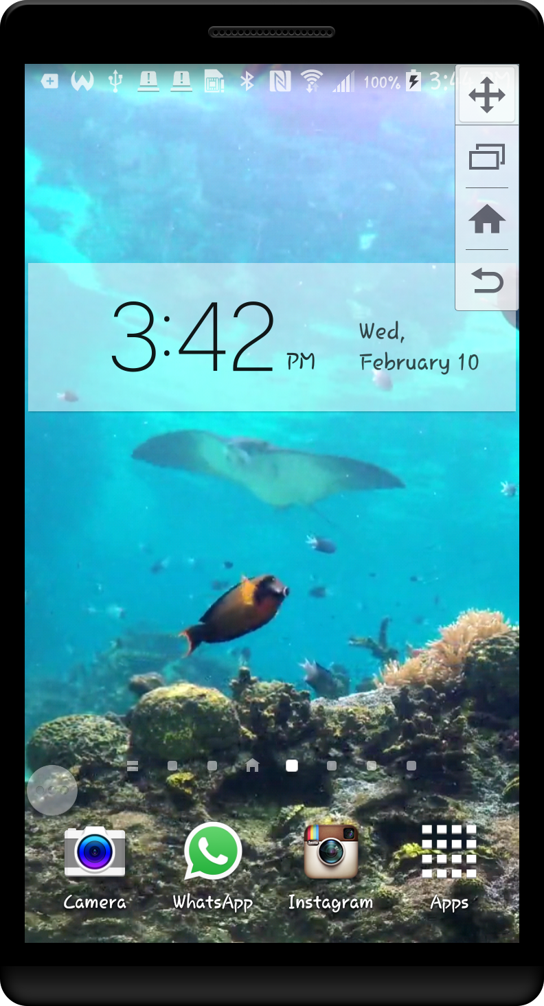 Android application Peaceful Aquarium LWP screenshort