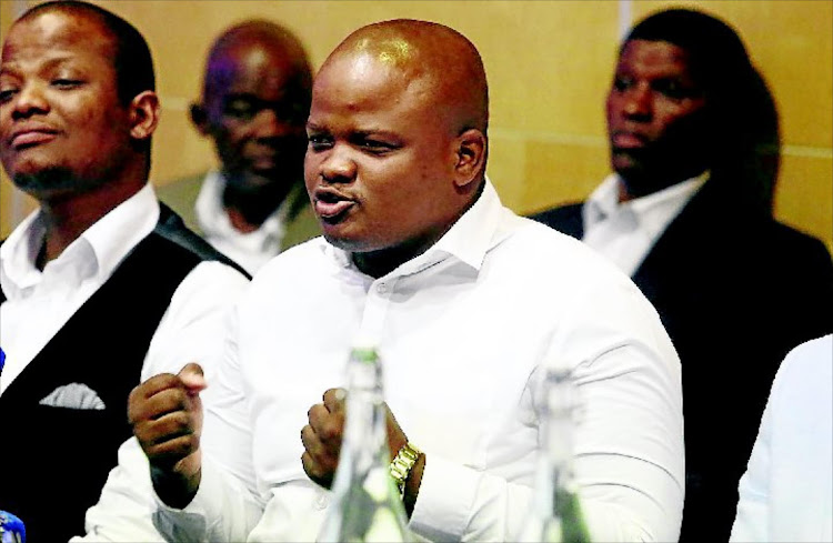 STRANGE TALK: Banele Mancoba of Angels Ministries tells the CRL rights commission's hearing in Port Elizabeth that SA schools have been taken over by the devil PHOTO: Eugene Coetzee