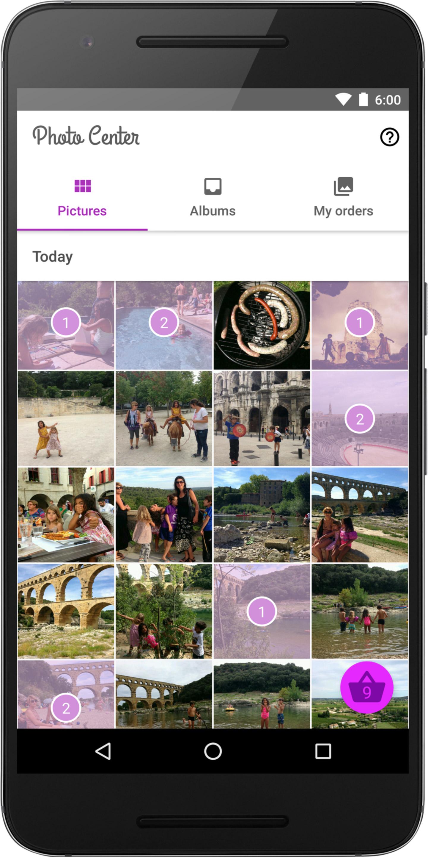 Android application Picta Photo Print - 1h Pickup screenshort