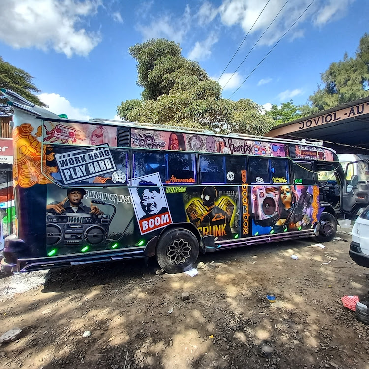 The famous 'BoomBox' matatu that plies route 125/126 in Nairobi
