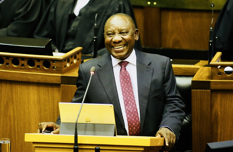 President Cyril Ramaphosa during his response to the debate on the state of the nation address in Parliament, Cape Town, on February 20 2018.