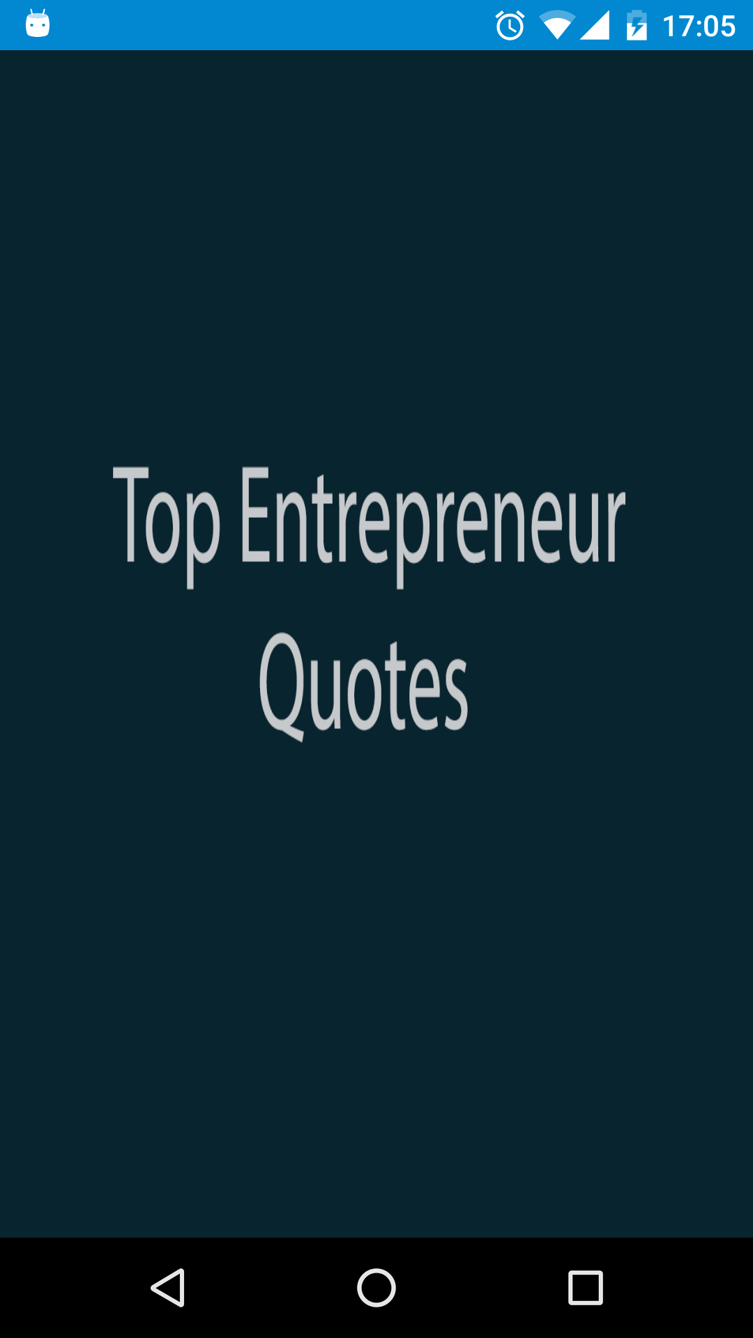 Android application Top Entrepreneur Quotes screenshort