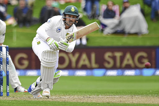 Proteas top-order batsman Dean Elgar bats in the first test - that started on Wednesday - against New Zealand at the University Oval in Dunedin.