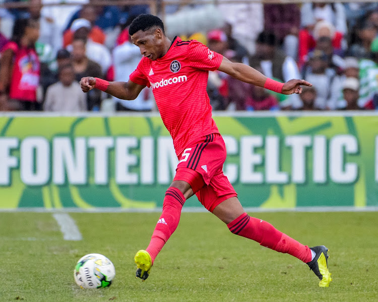 In-form Orlando Pirates and Bafana Bafana midfielder Vincent Pule in action during the Absa Premiership match against Bloemfontein Celtic at Toyota Free State Stadium in Bloemfontein on August 19 2018.