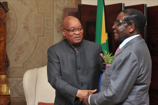 The two Presidents are engage on a number of issues ahead of the SADC Summit and the COMESA-EAC-SADC Tripartite Summit held in June 2011 in South Africa. Pic: Ntswe Mokoena. 10/06/2011. © GCIS