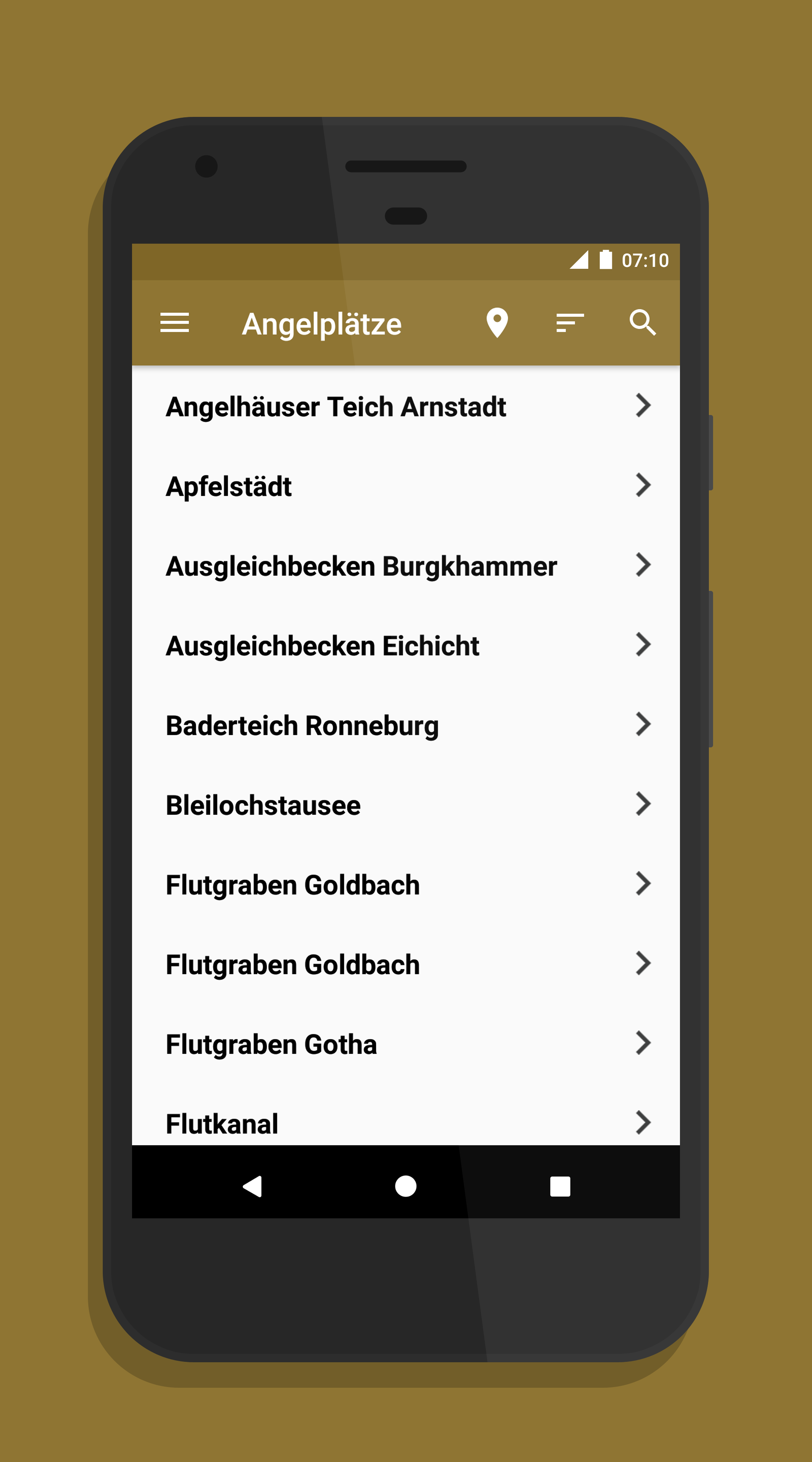 Android application Angeln in Thüringen screenshort