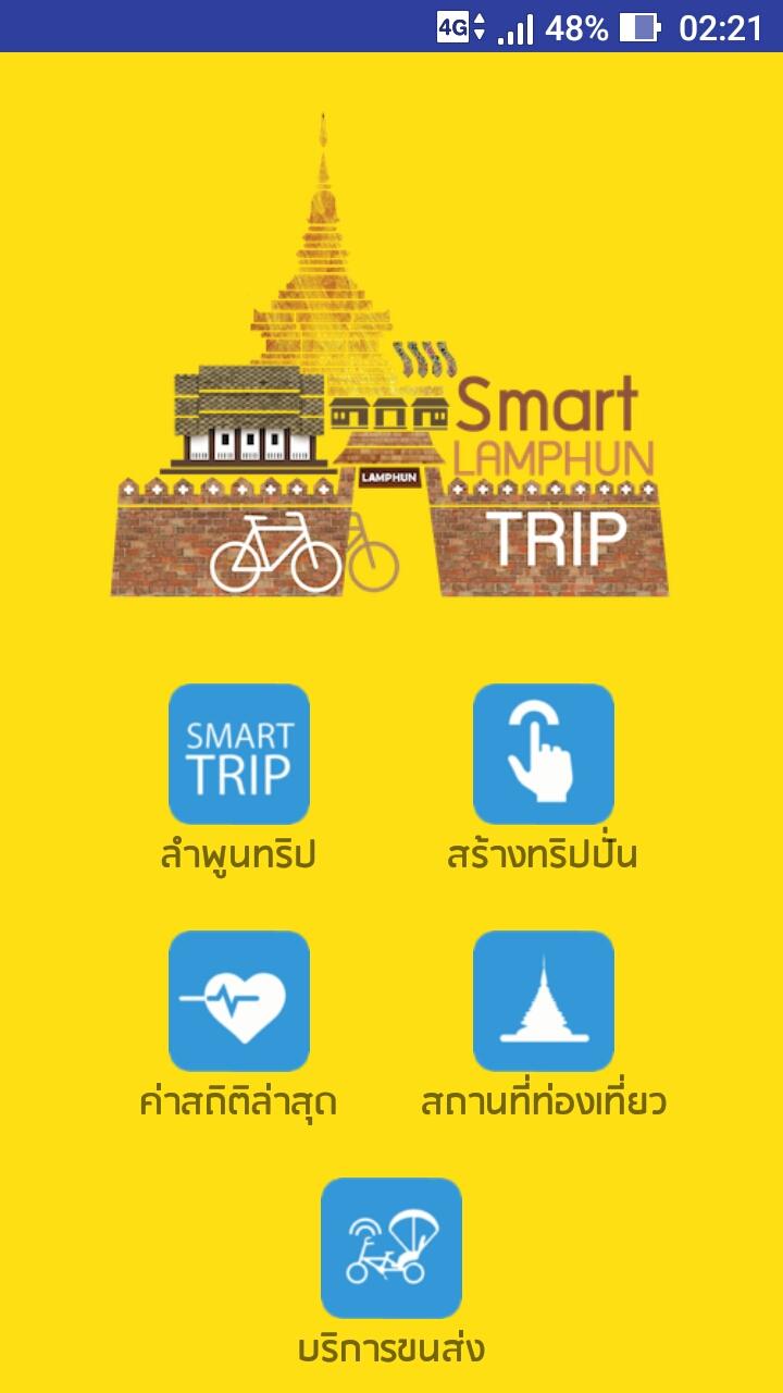 Android application Lamphun Smart Trip screenshort