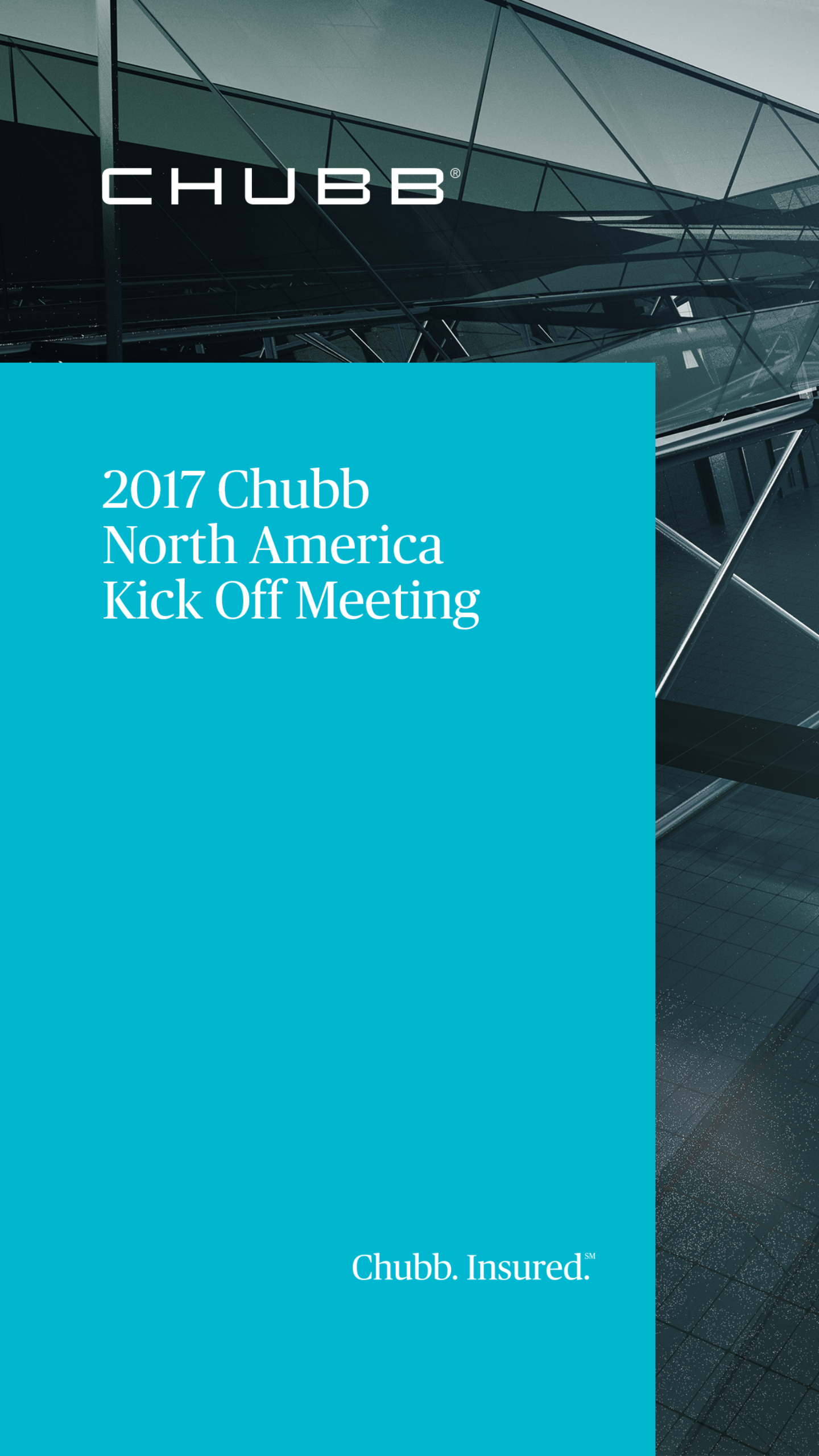 Android application Chubb North America Kick Off screenshort