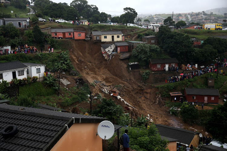 A house that collapsed in Umlazi H section during the last floods that hit KZN in April.