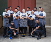  The Shortmarket Club team led by executive chef Taryn Smith, centre.