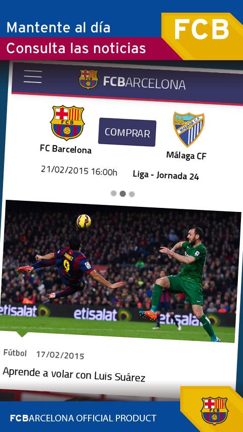 Android application FC Barcelona Official App screenshort