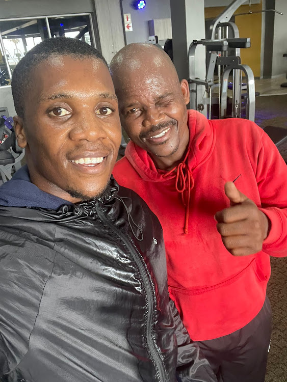 Top amateur Simnikiwe Bongco and trainer Mzamo Njekanye.