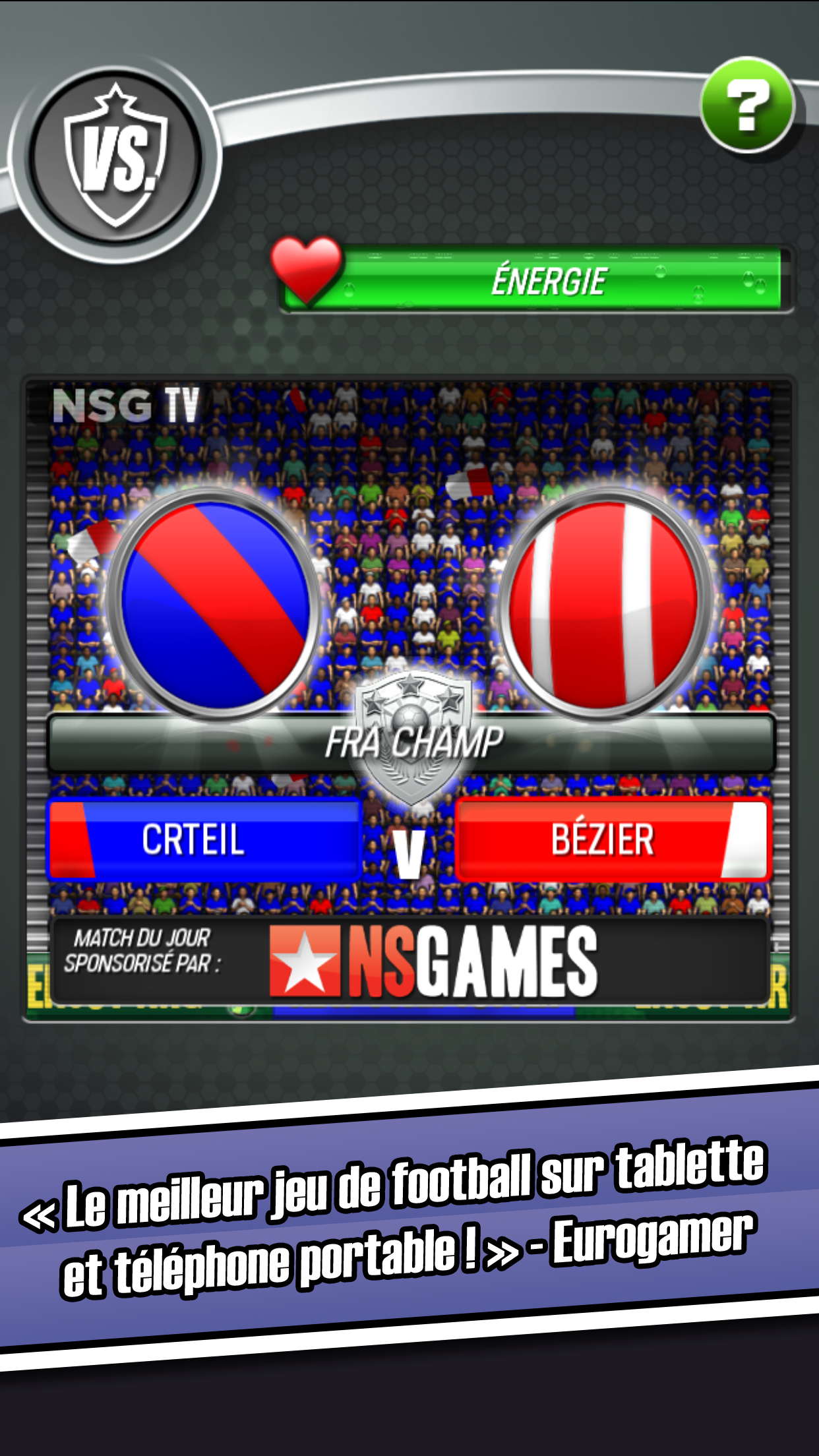 Android application New Star Soccer screenshort