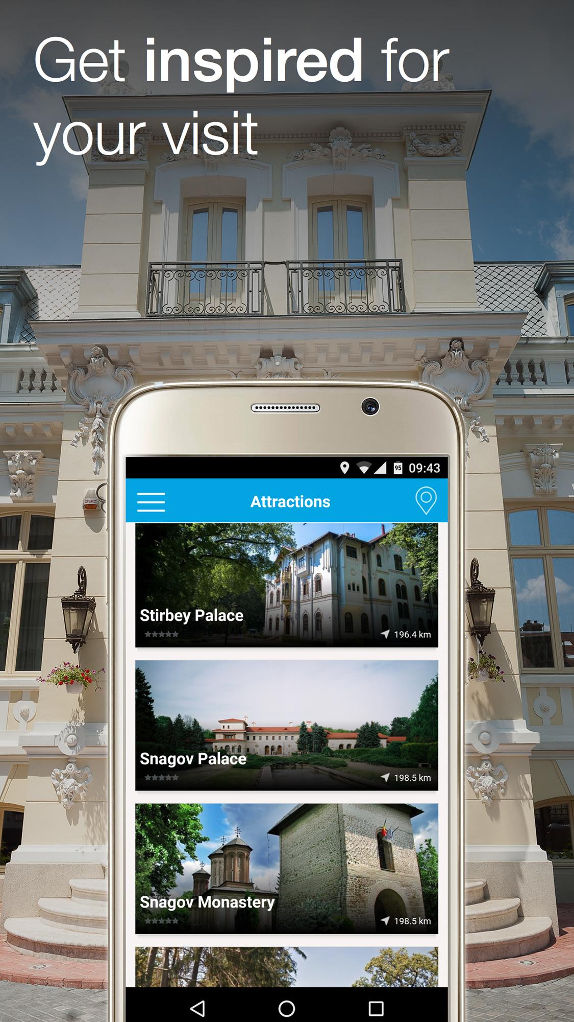 Android application Bucharest City App screenshort
