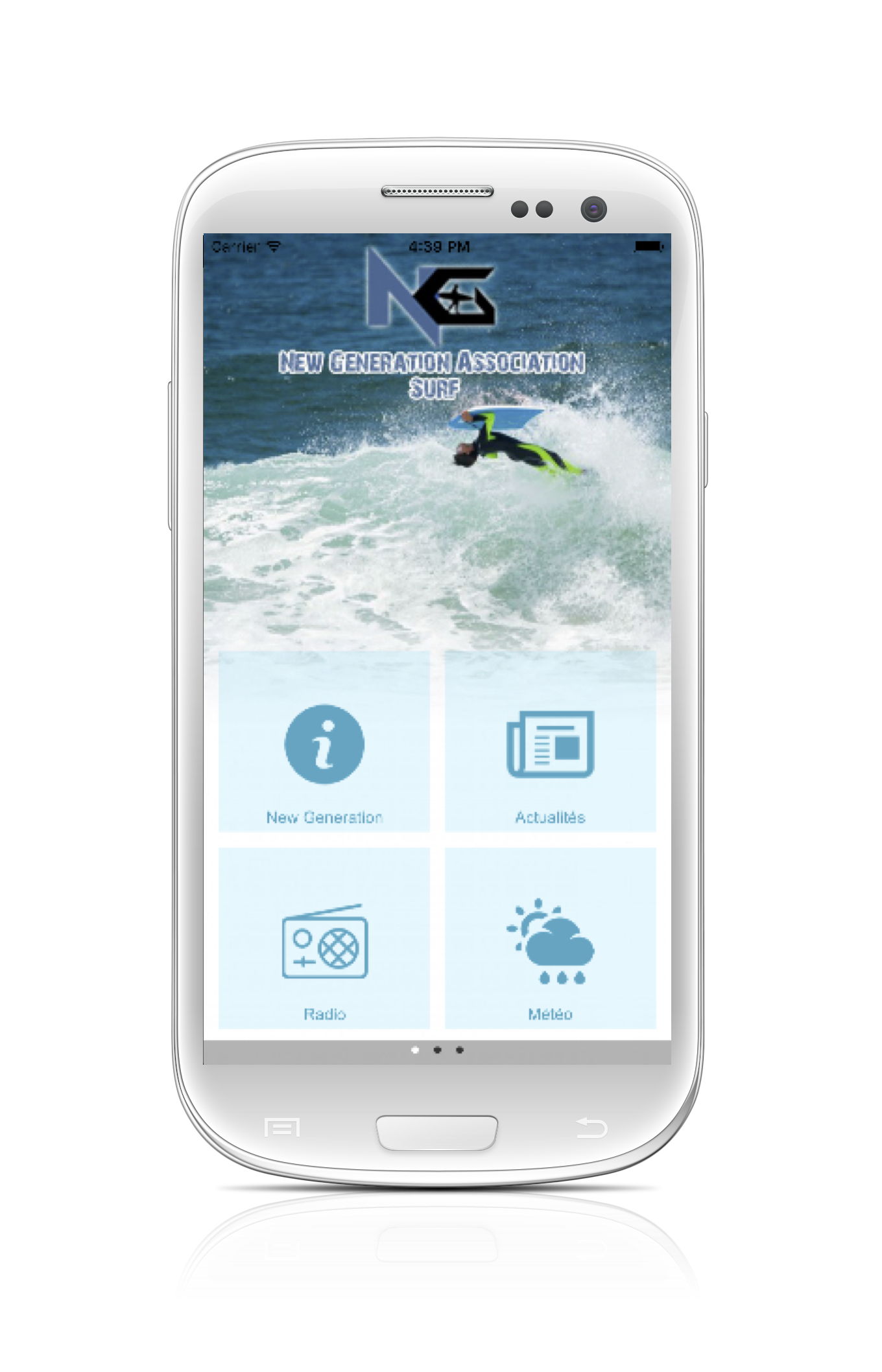 Android application New Generation Asso Surf screenshort