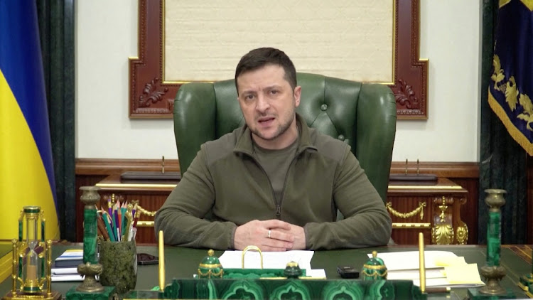 Ukrainian President Volodymyr Zelenskiy speaks in Kyiv, Ukraine, March 7, 2022. The writer says it’s a worrisome situation that he has allegedly survived assassination attempts.