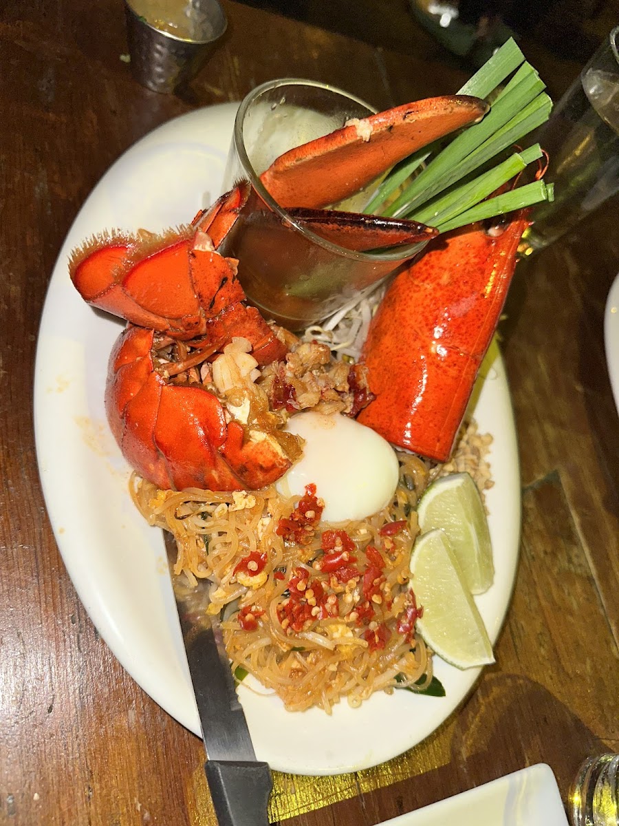 Gluten free Lobster Pad Thai