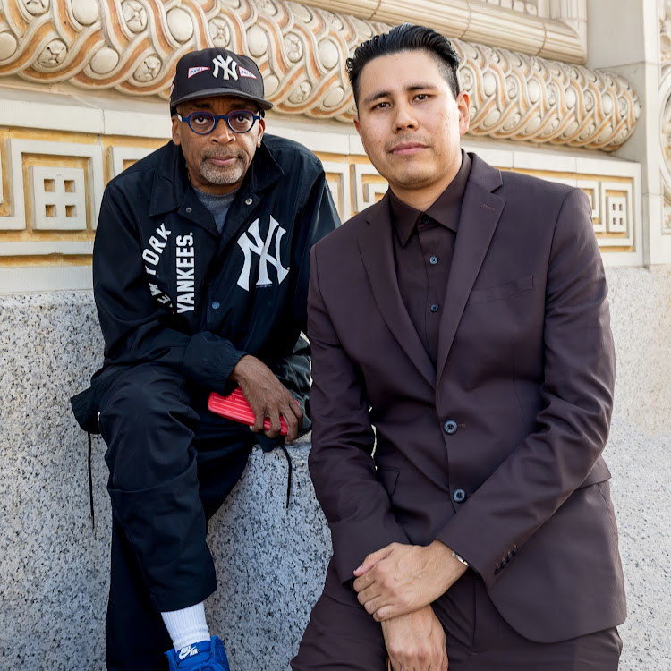 Spike Lee, mentor in film, with his protégé, Kyle Bell.
