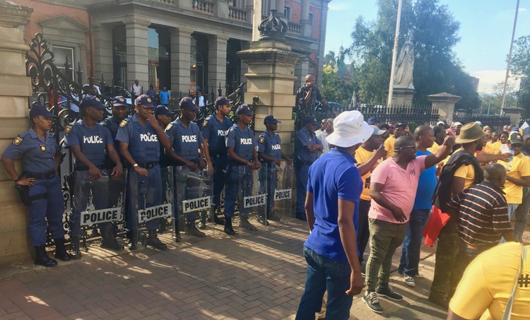 Edendale residents marched to the KwaZulu-Natal legislature demanding better living conditions.