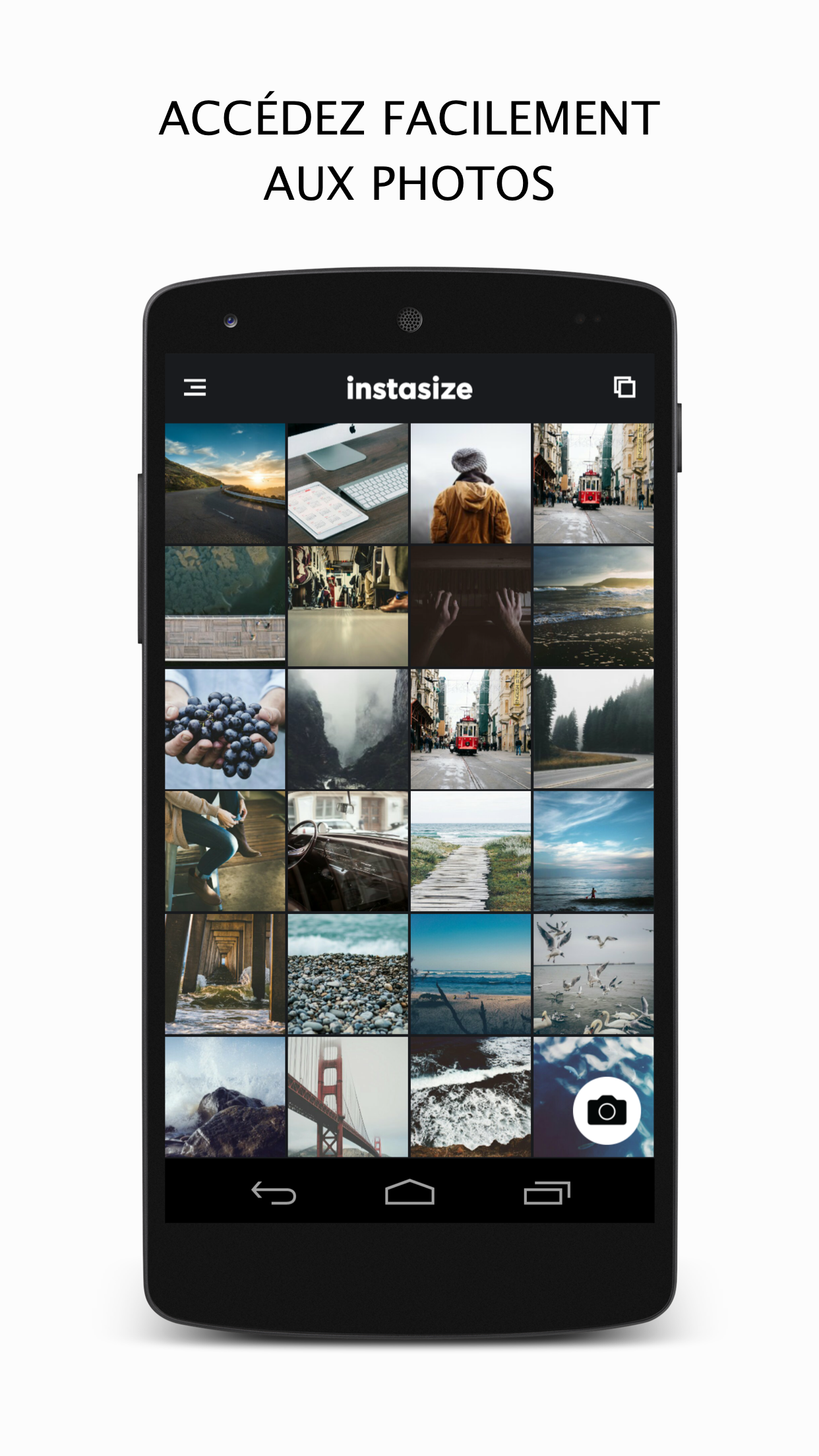 Android application Instasize: Photo Editor + Picture Collage Maker screenshort