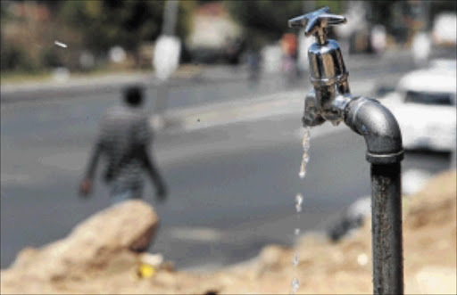 WASTE, NOT: The City of Joburg aims to curb water losses by improving systems PHOTO: SYDNEY SESHIBEDI