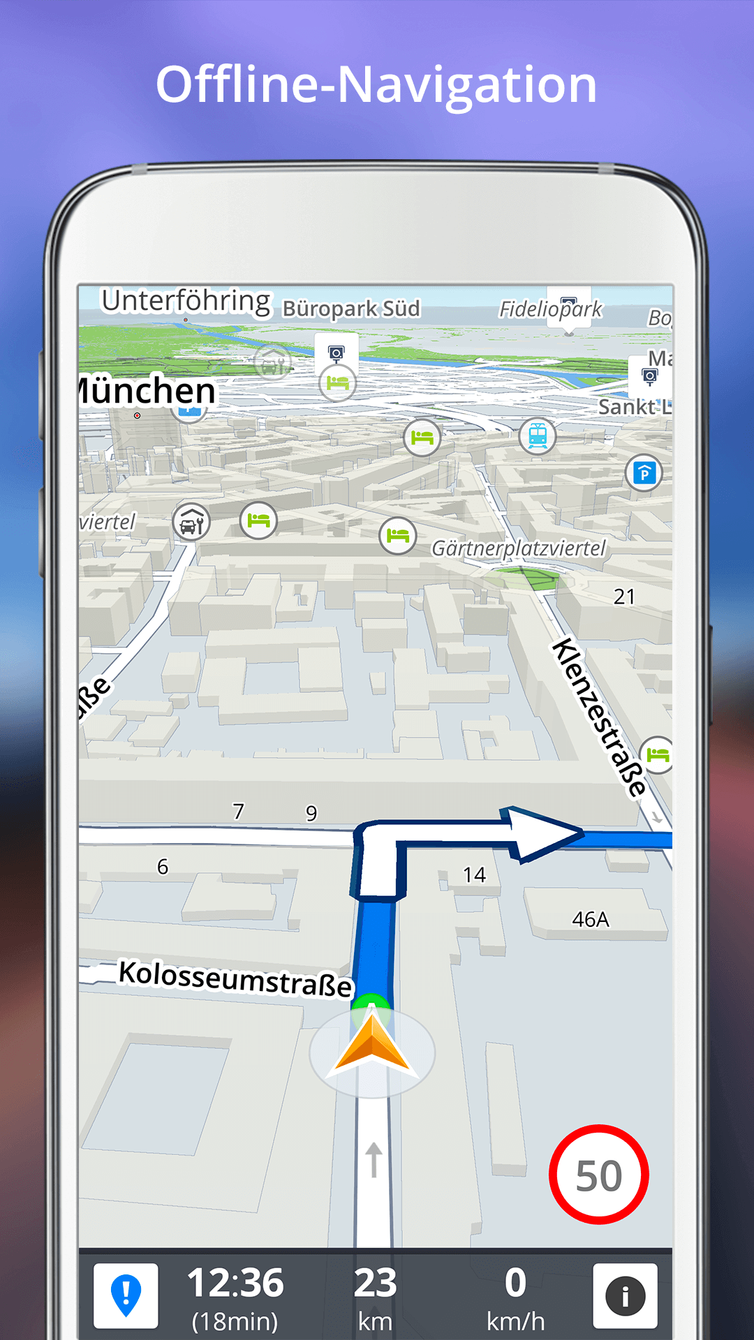 Android application GPS Navigation screenshort