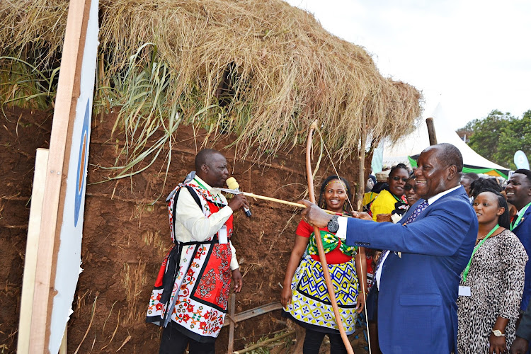 Kitui Governor Julius Malombe aims at the 2023 Kitui Agricultural Show and Trade Fair