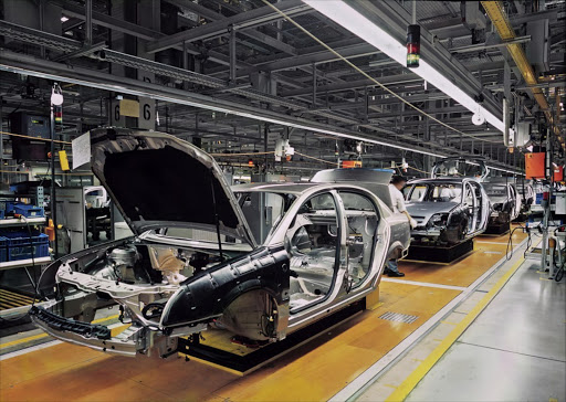 car production line - Stock image