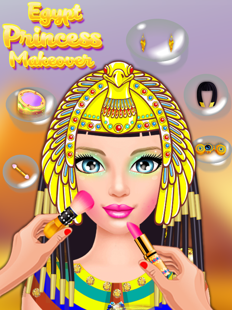 Android application Egypt Princess Makeover screenshort