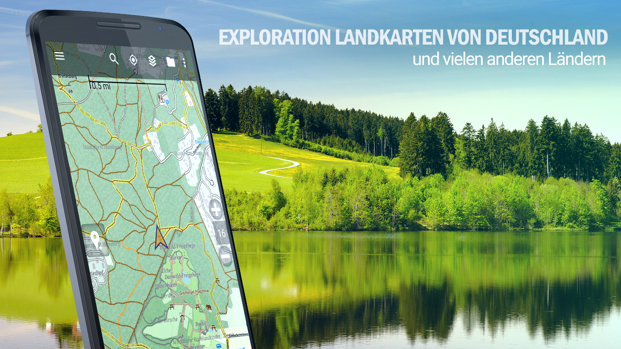 Android application BackCountry Navigator TOPO GPS PRO screenshort