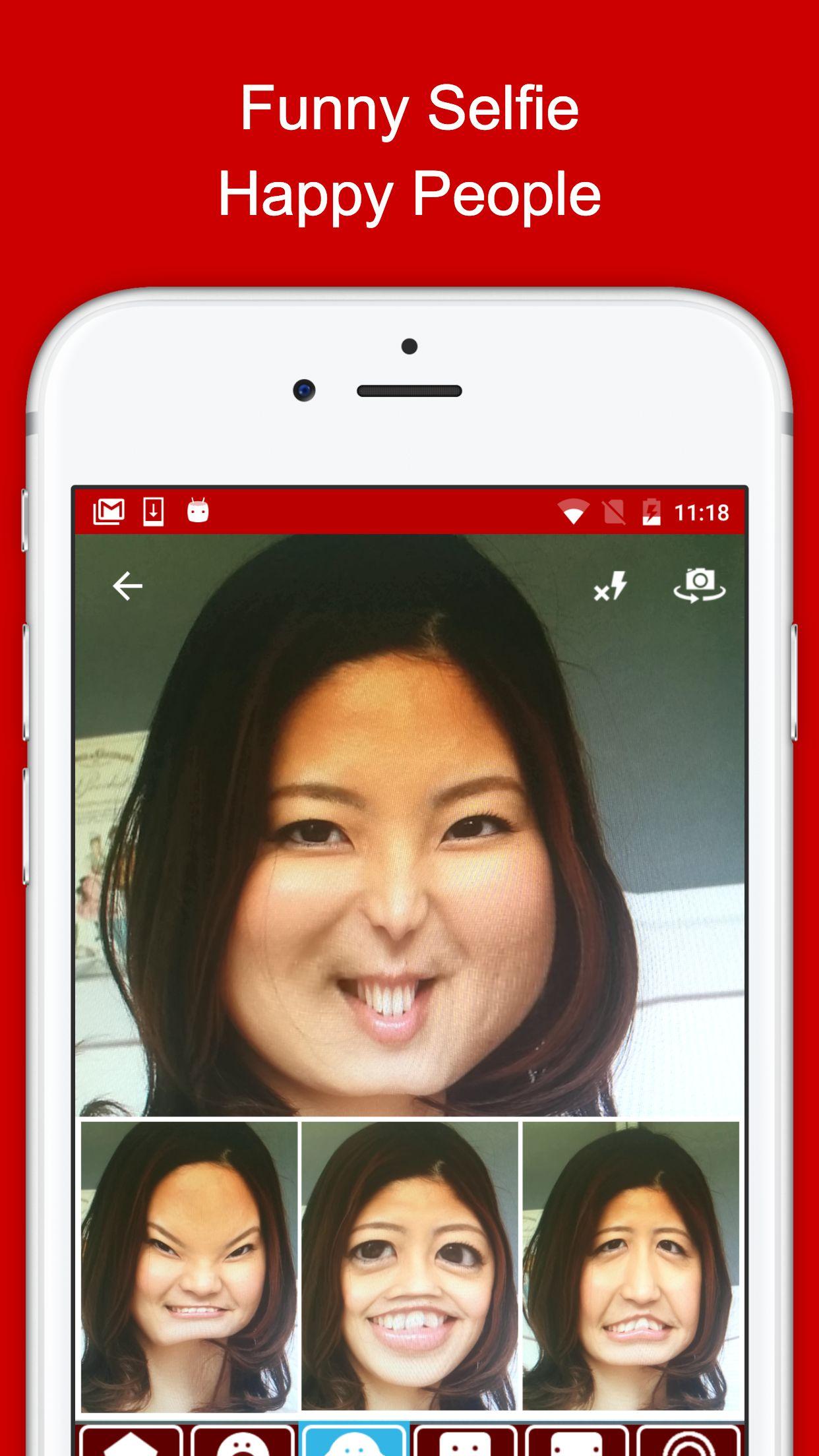 Android application Ugly Camera - funny selfie screenshort