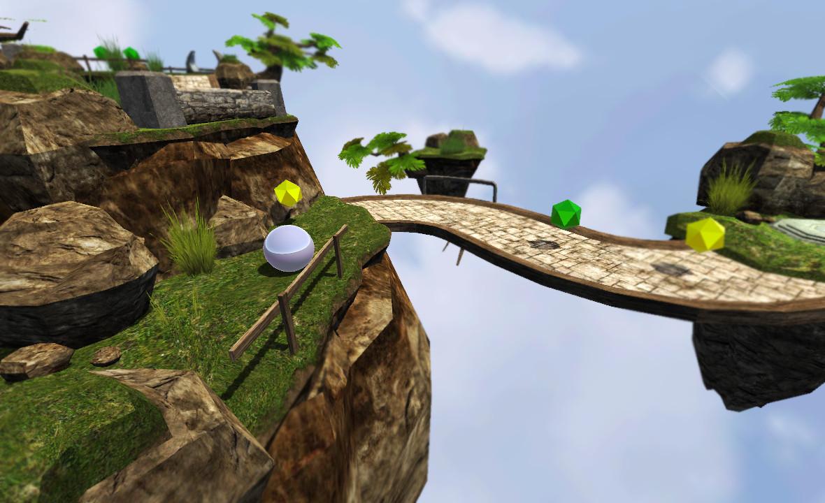 Android application Balance Ball 3D - Sky Worlds screenshort