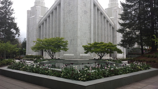 Reflecting Pool at Portland LDS Temple