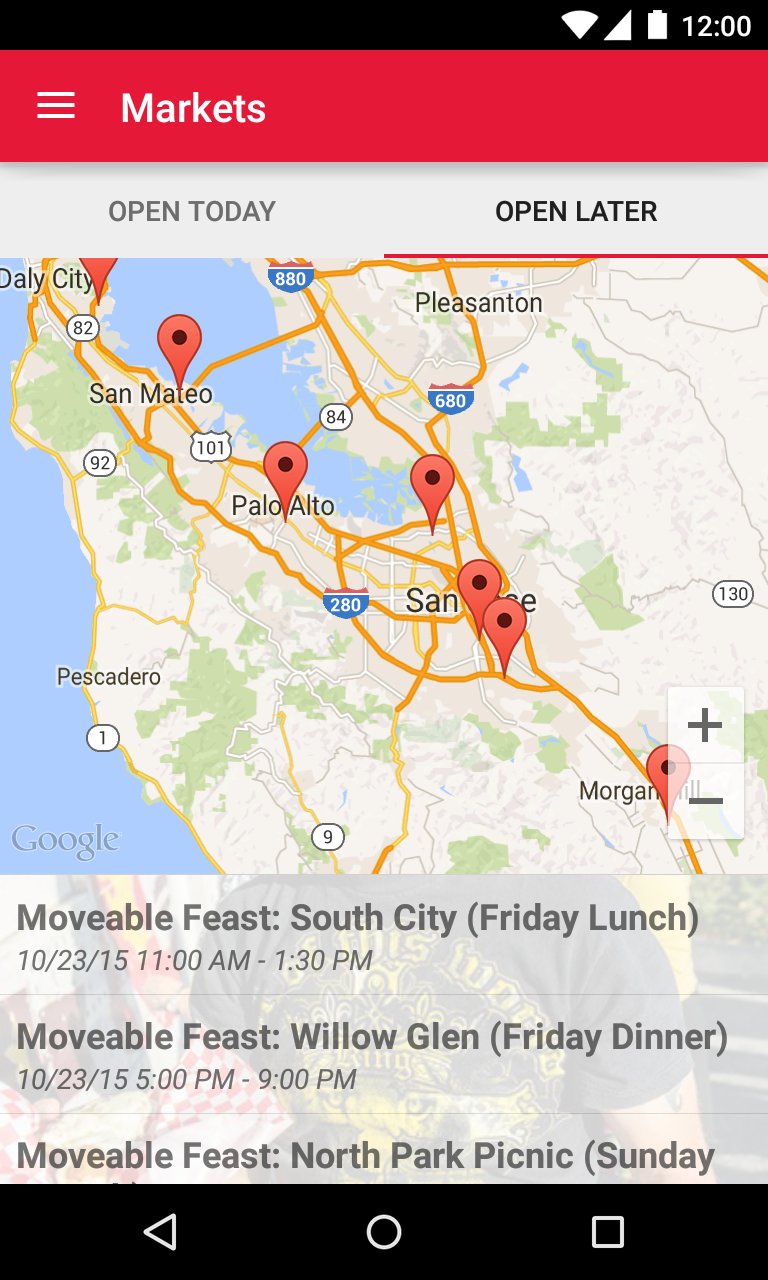 Android application Moveable Feast screenshort