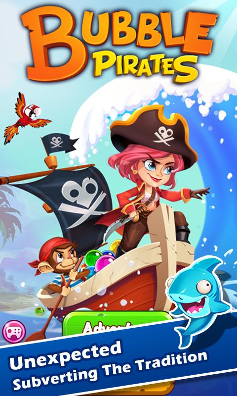 Android application Bubble Pirates :Bubble Shooter screenshort